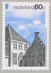 711741 Postzegelserie ‘Utrecht’: zegel 60 cent, ongestempeld, met een afbeelding van het Duitse Huis aan de Springweg.